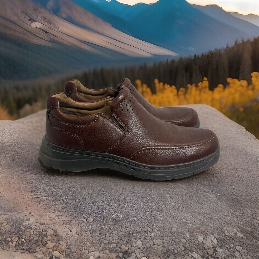 🔥🔥🔥Clarks Mens Size 10 Slip On‎ Sneakers VGC🔥🔥🔥